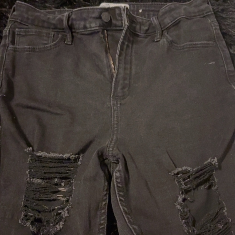 Hollister Black High-Rise Super Skinny Jeans